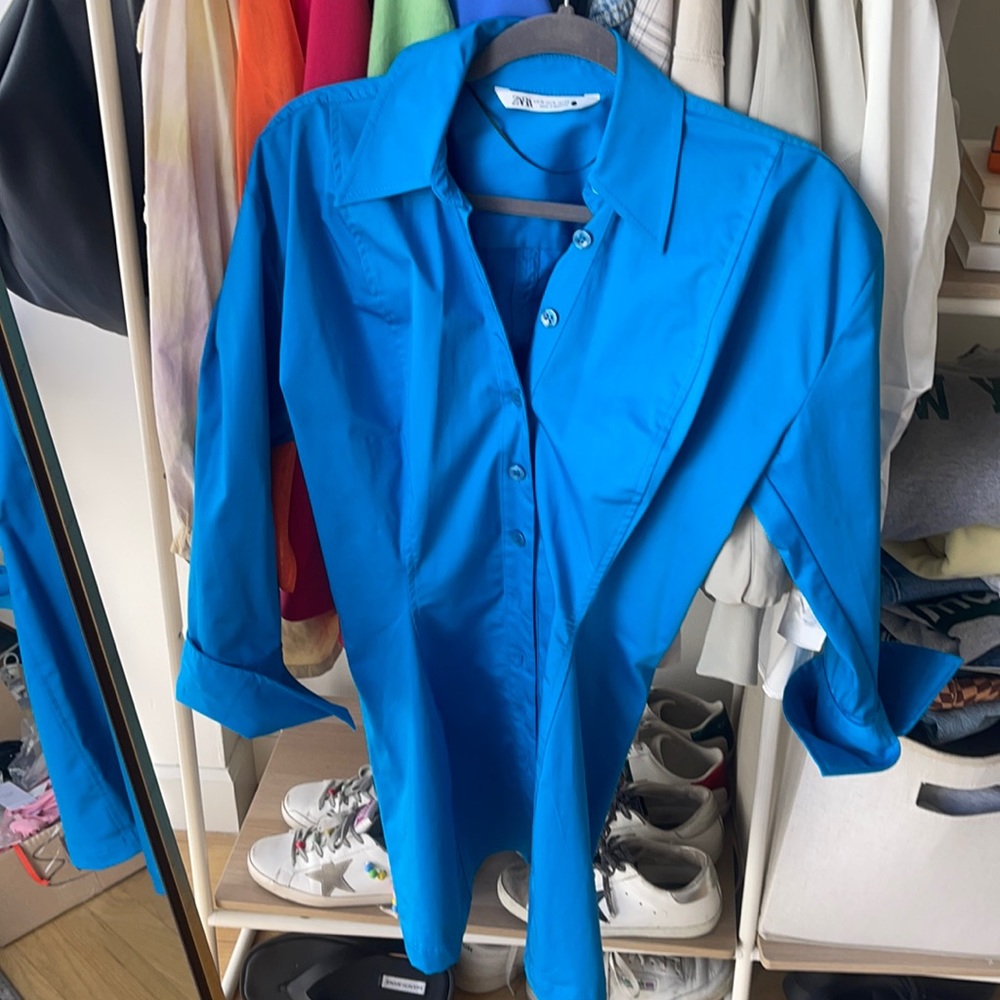 Zara blue dress